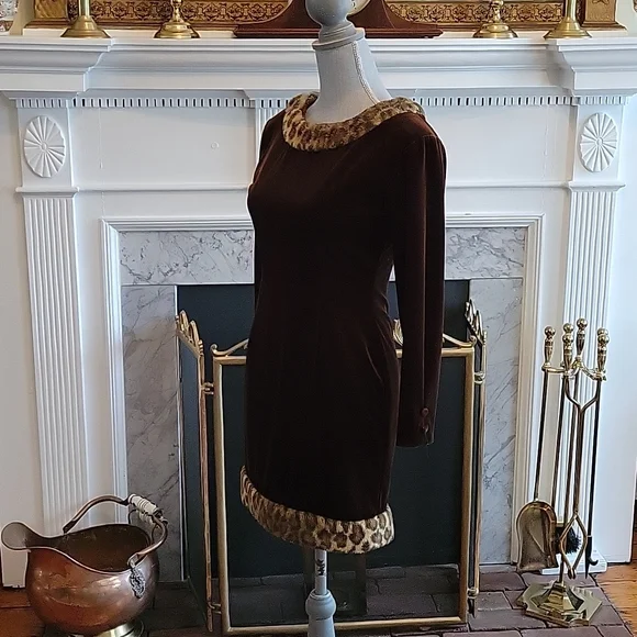 Vintage Xanadu Velvet Dress - Picture 4 of 8